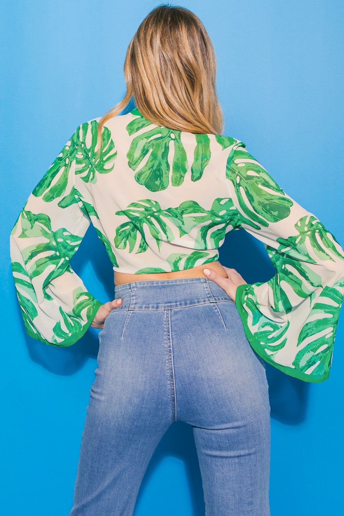 EYES ON PARADISE FLORAL WOVEN TOP Flying Tomato